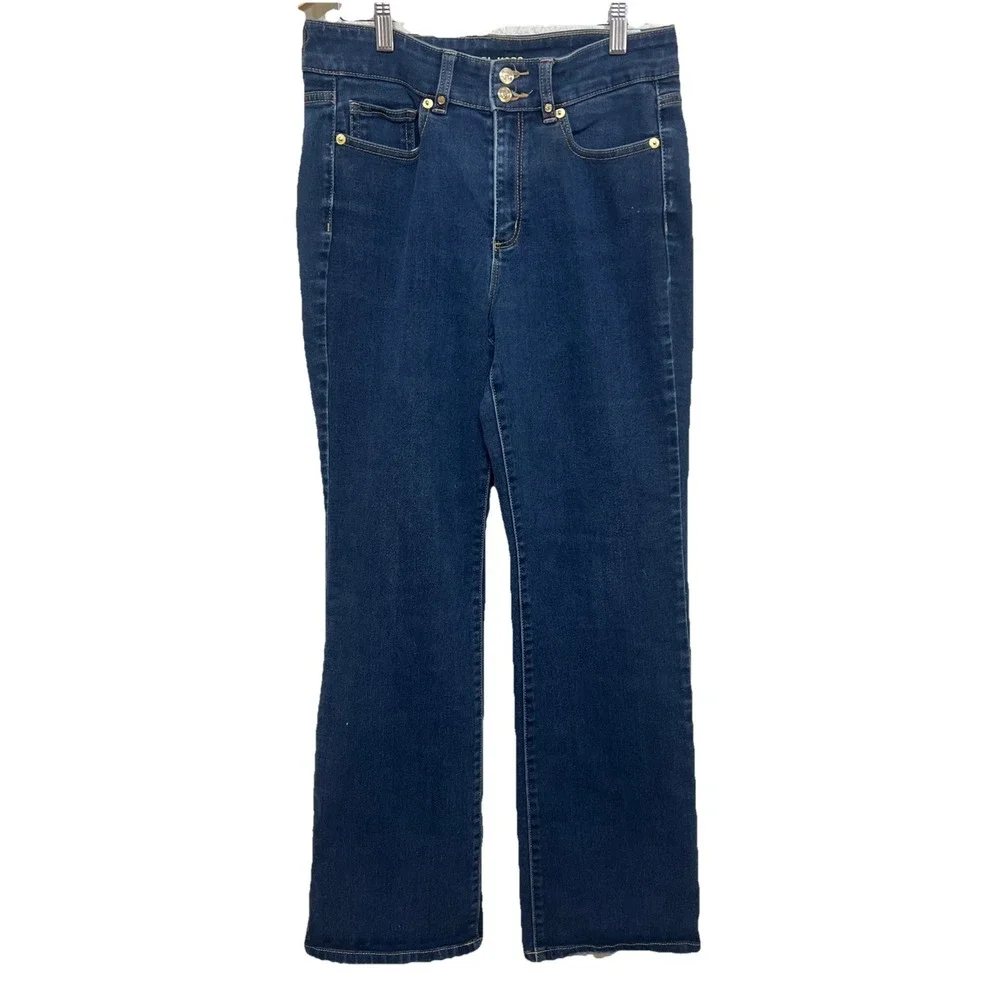 Michael Kors Blue Flare Jeans Size‎ 8 Dark Blue , Retro , Bohemian Y2K